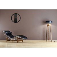 Dubové hodiny Loft Oval kovové 50cm, z231 